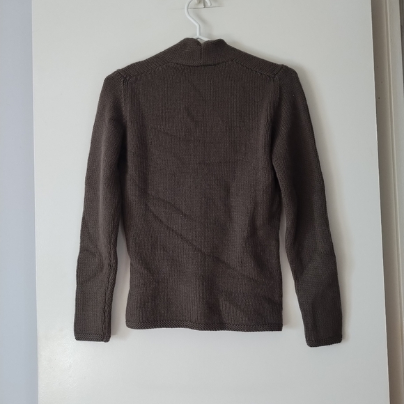 MARLOWE 100% Cashmere Brown Thick Knit Sweater XS - Picture 4 of 5